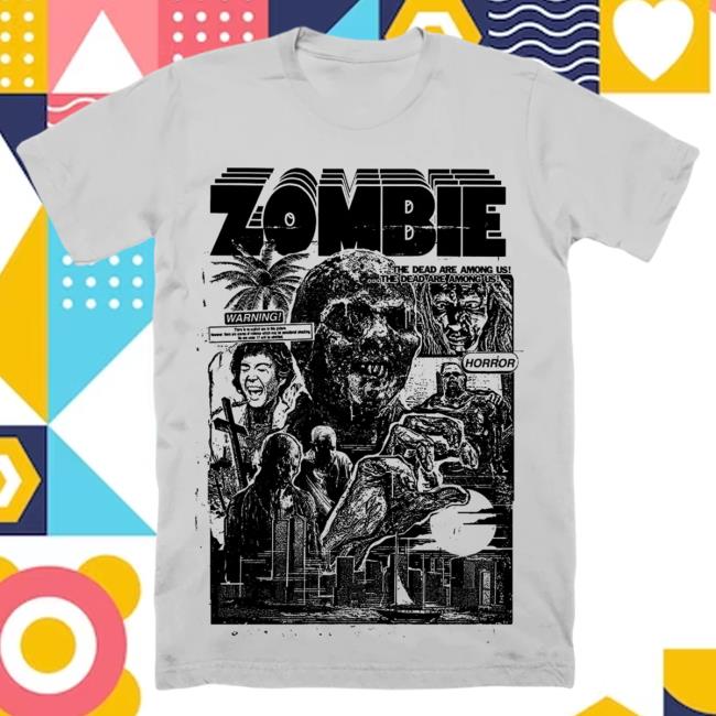 Official Cavity Colors Zombie: The Dead Are Among Us - Tee (Bone Gray)
