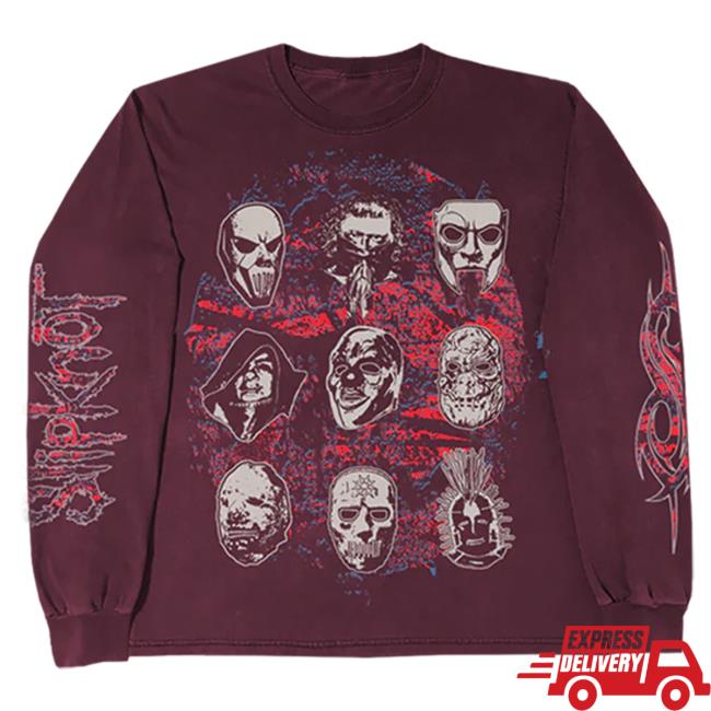 Official Slipknot Merch Store Slipknot Mask Long Sleeve T-Shirts Slipknotmerch Apparel Clothing Shop