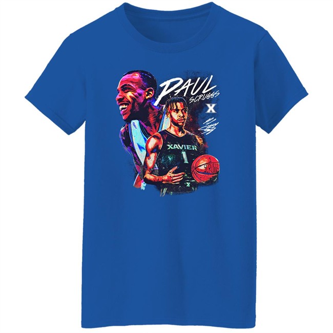 Paul Scruggs Player Tee Shirt Cincy Shirts Merch Xavier Basketball Paul Scruggs Player Tee Shirt Cincy Shirts Merch Xavier Basketball