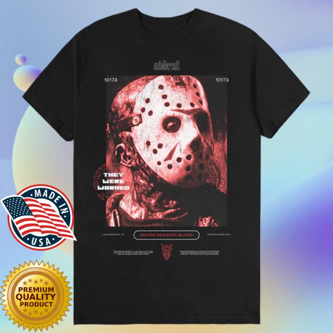 Outsider Apparel Merch Masked Menace They Were Warned Tee Outsider Cult