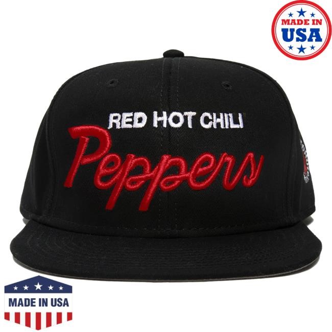 Official Red Hot Chili Peppers Snapback Hat - Classic Black