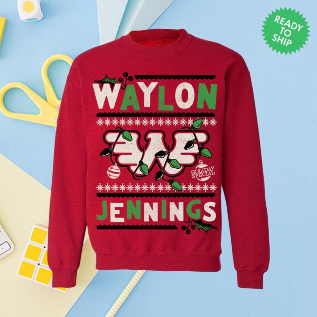 Waylon Shop Waylon Jennings Holiday Special 2023 Christmas Tee Shirt