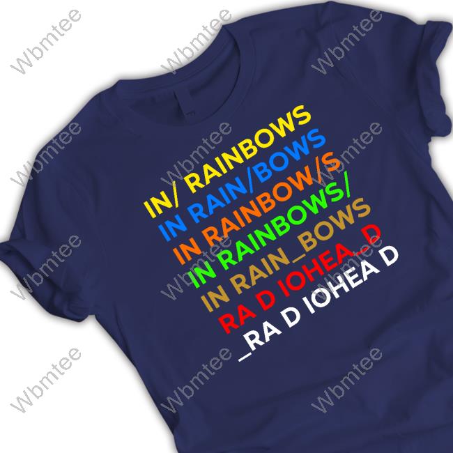 Radiohead In Rainbows Limited Edition Black Tee