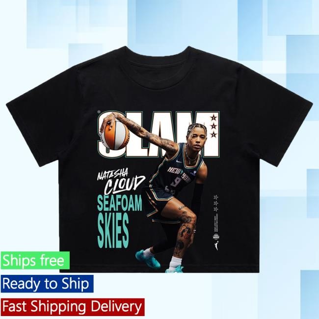 Official Slam Goods SLAM Women's Crop Cover T Shirt Black - Natasha Cloud (SLAM 256)