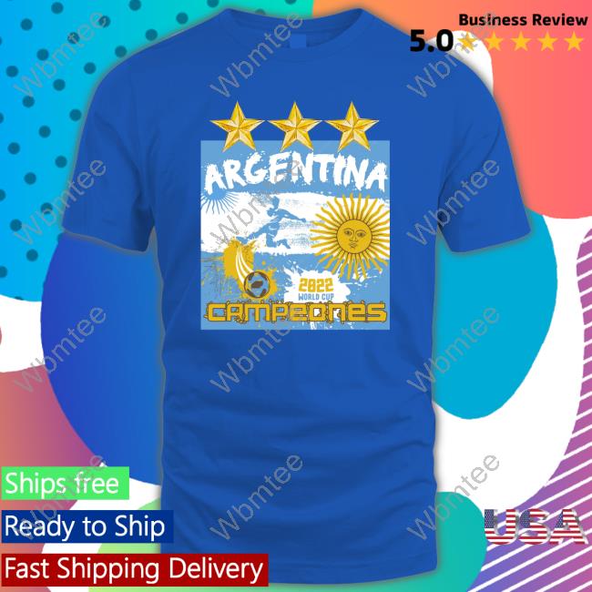 Argentina 2022 World Cup Campeones Tee Shirt