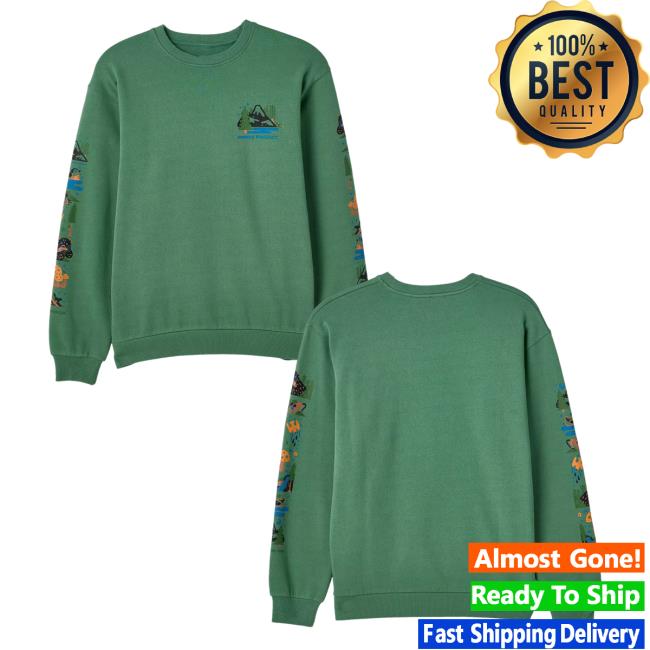 Official Urban Outfitters Apparel Clothing Parks Project Mount Rainier 1899 Crew Olive UrbanOutfitters Store Shop