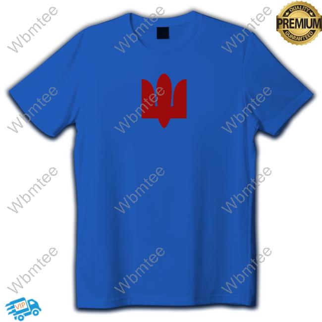Ua-Shirt Merch Official White Red Tryzub Tee
