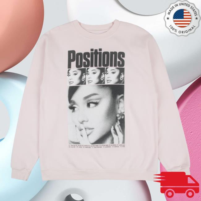 Ariana Grande Merch Positions Rewind Pink Crewneck