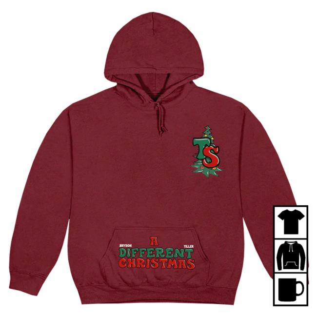 Official Bryson Tiller Merch Store Trapsoul A Different Christmas Hooded Sweatshirt Bryson Tiller Clothing Shop Trap Soul