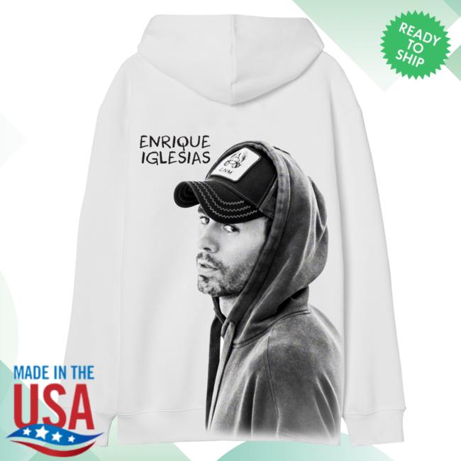Official Enrique Iglesias Merch Portrait Enrique Iglesias Zip Up Hoody EnriqueIglesias