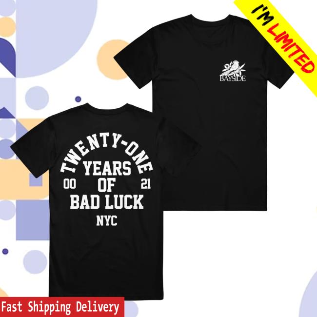 Official Bayside Merch Collegiate Black T-Shirt