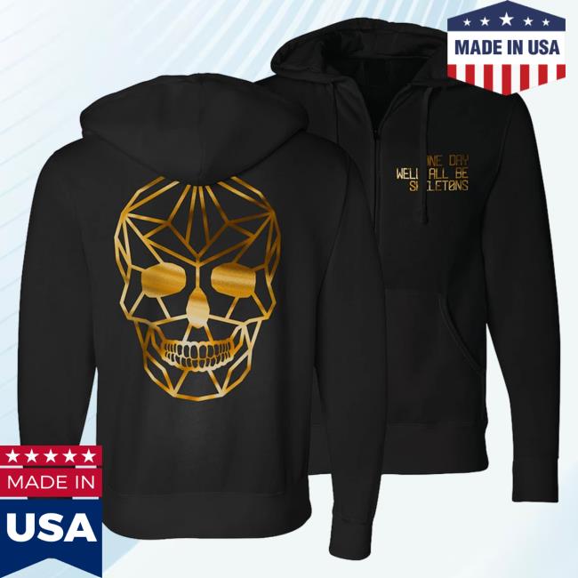 Official Beautiful Bastard Merch Beautiful Bastard One Day We'll All Be Skeletons Zip Hoodies - Black