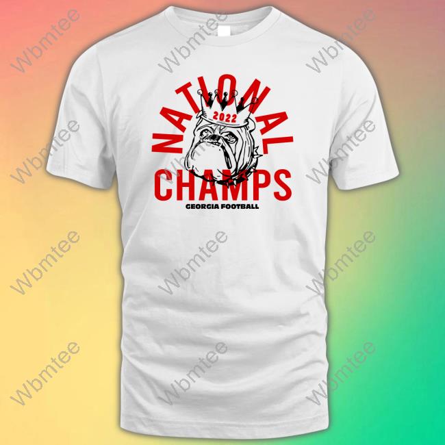 Original Georgia 2022 National Champs Crown Tee Shirt