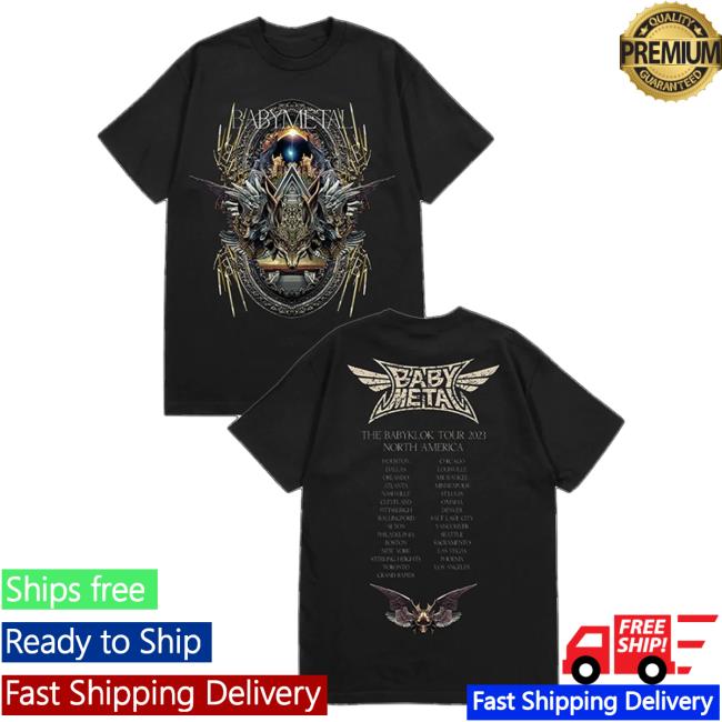 Official Baby Metal Merch Store BabyMetal "Fox Archways" Tee Baby Metal Apparel Clothing Shop