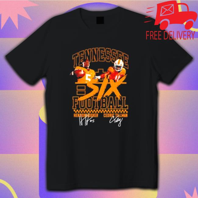 Cedric Tillman and Hendon Hooker Tennessee Volunteers Six Football Shirt