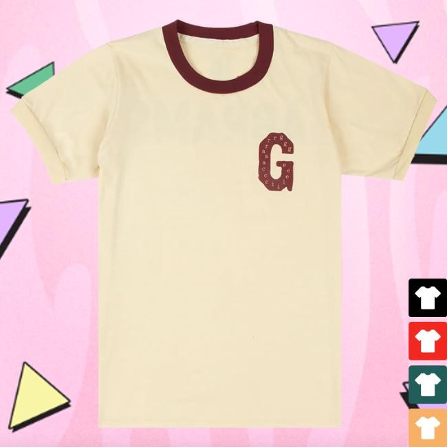 Official Gracie Abrams Merch Store G Abrams Maroon Ringer Unisex T Shirt GracieAbrams