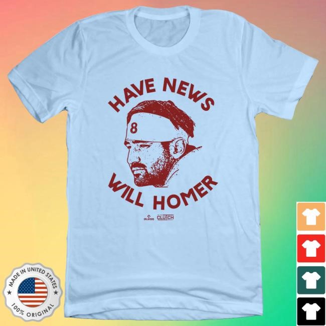 Have News, Will Homer S/s Shirt | Nick Castellanos Apparel | In The Clutch