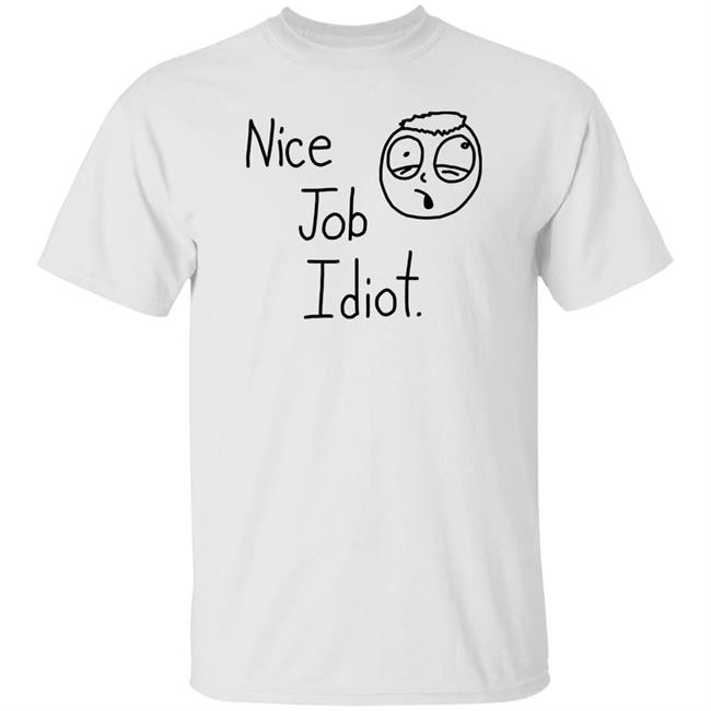 Smosh Merch Nice Job Idiot Tee Shirt