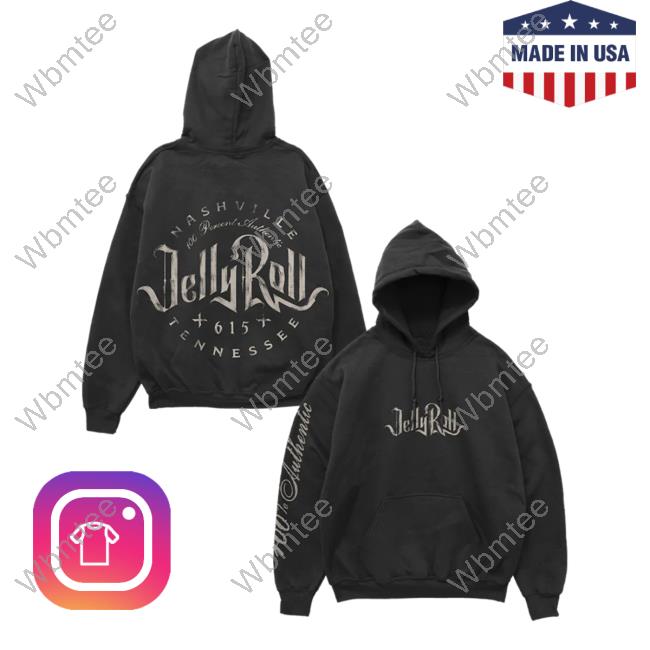 Official Jelly Roll Clothing Shop Merch Logo Pullover Hoodie Jellyroll615 Store