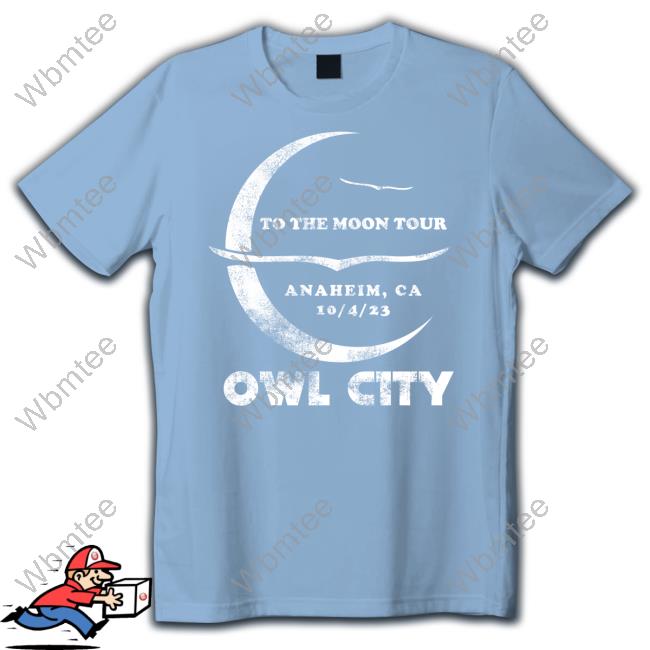 Owl City Merch To The Moon Tour Anaheim T Shirt