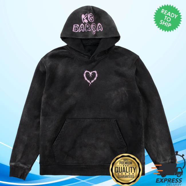 Official Karol G Merch Store Karol G X Fc Barcelona Pull Over Hoodie (Black) Karol G Apparel Shop KarolG