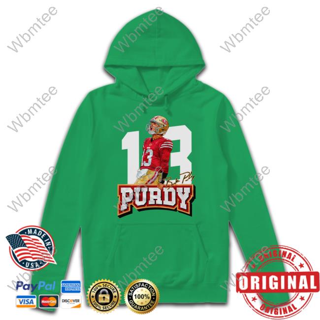 Official13 Brock Purdy Long Sleeve Tee Shirt Fg Faithful Gear 13 Brock Purdy Shirt Dabn' All Day
