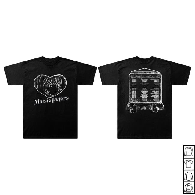 Official Maisie Peters Merch Store Maisie Peters Heart Uk & Europe 2023 Tour Attractive Shirt