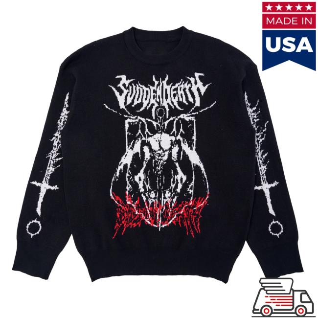 Official Svdden Death Merch Corpse Knit Sweatshirt