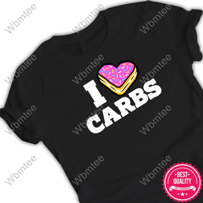Erik Lamkin I Love Carbs Donut Heart Cake Long Sleeve Tee