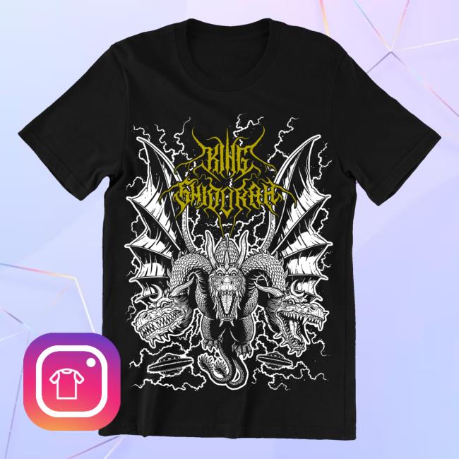 Ghost X Ghost King Ghidorah METALCROPOLIS Nekro Variant T-Shirt