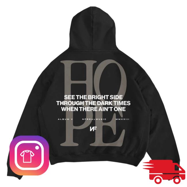 Official Nf Real Music Merch Store Black Hope See The Bright Side Pullover Hoodie Nfrealmusic Shop