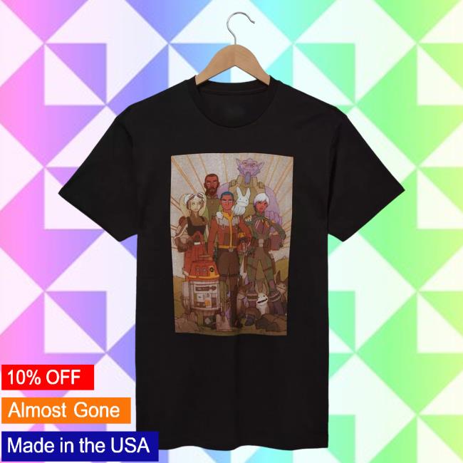 Official Box Lunch Merch Store Box Lunch Star Wars Rebels Group Graphic New Shirt BoxLunch Exclusive Box Lunch Apparel Clothing Shop