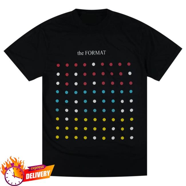 Official Hello Merch The Format Band Dots Black Shirts HelloMerch