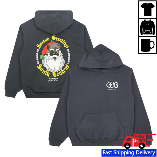 Official Crenshaw Skate Club Holiday Popover Shirt CrenshawSkateClub