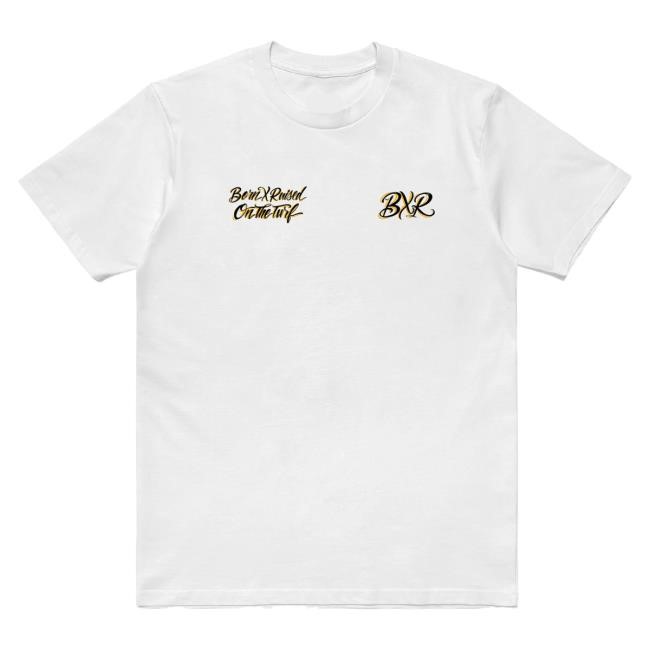 Official Born X Raised Merch Store Shop Airbrushed LA Hot Shirt: White BornxRaised