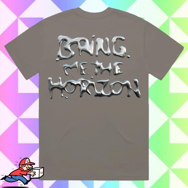 Official Bring Me The Horizon Store Liquid Chrome Asphalt T Shirt BMTH
