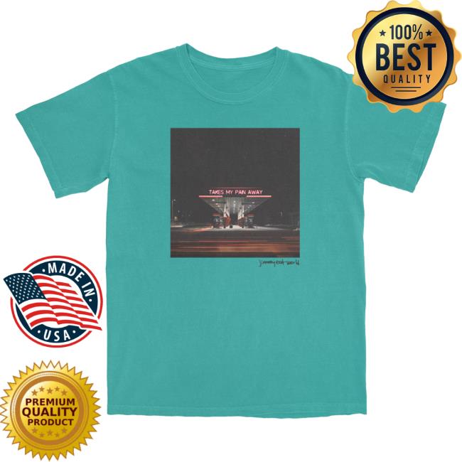 Official Jimmy Eat World Merch Takes My Pain Away T Shirt (Seafoam)