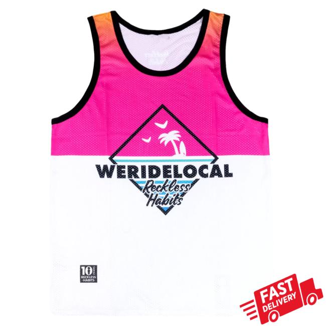 Official We Ride Local Sunset Basketball Jersey Tank Tshirt