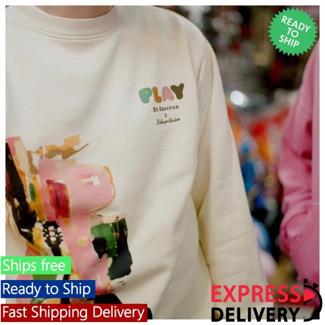Official Ed Sheeran Store Play x KidSuper Watercolor Sweatshirts EdSheeran