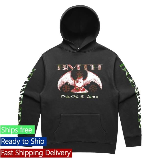 Official Bring Me The Horizon Merch Store D-Generation Black Hoodie BMTH