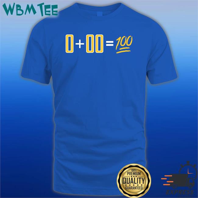 Obvious Shirts 0+00=100 Tee Shirt Alex Golden