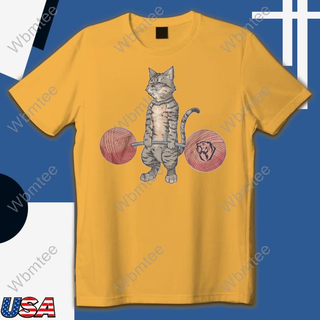 Iron Savage Apparel Merch Deadlifting Tabby Cat T Shirts Iron Savage Apparel Merch Deadlifting Tabby Cat Shirt