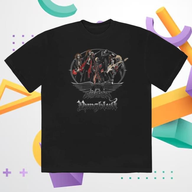 Official Complex Merch Store Shop Aerosmith & YUNGBLUD - One More Time Illustrated Skeleton Shirt