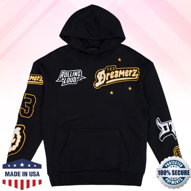 Official Overtime Tv Merch Store Apparel Clothing Shop Over Time Yng Dreamerz X Rolling Loud Hoodie Crewneck