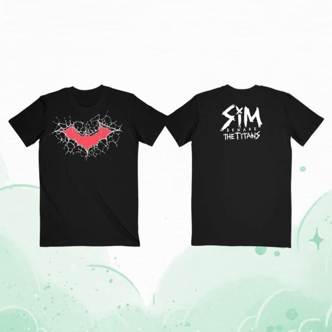 Official SiM Store - Beware of The Titans Bat Tee SiM Band Merch