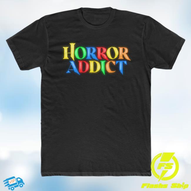 Bad Magic Merch Holiday Horror Addict Tee Shirt