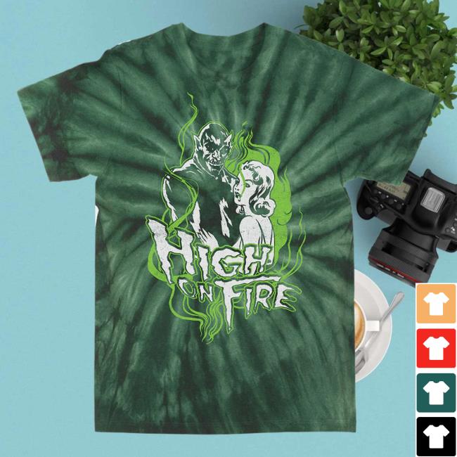 Death Wish Store Deathwish Inc High On Fire Reefer Madness Forest Pinwheel Tie Dye Tee Deathwishinc