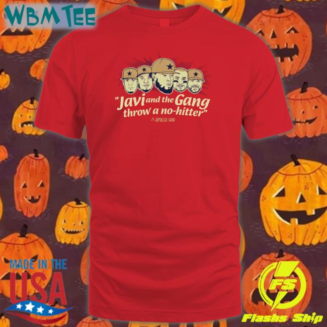 Apollohou Merch Javi And The Gang Throw A No Hitter T-Shirt Apollo Media