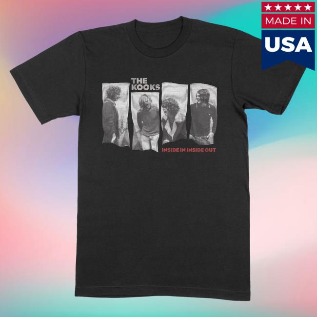 Official The Kooks Apparel Store The Kooks Flags Black Shirt 2024 The Kooks Clothing Shop TheKooks