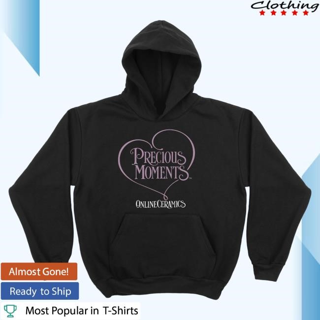 Official Online Ceramics Shop Precious Moments "Heart Logo" Hooded Sweatshirt